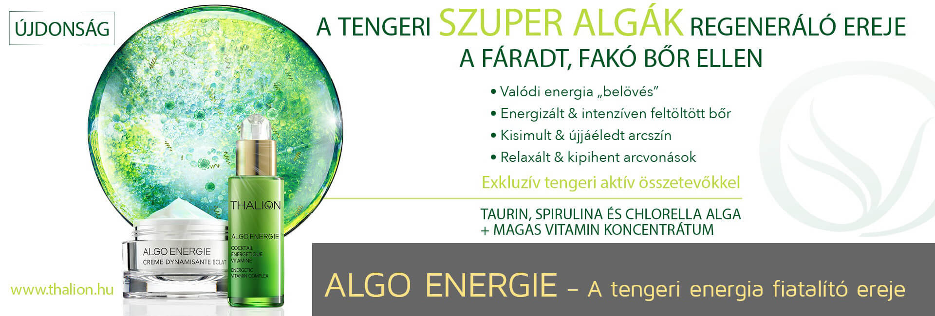 Algolift Energie - Energizáló & ragyogást fokozó termékek